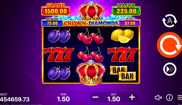 Crown and Diamonds: Hold and Win