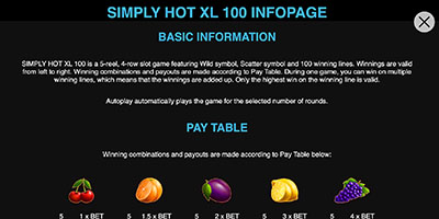 Simply Hot XL 100