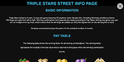 Triple Stars Street